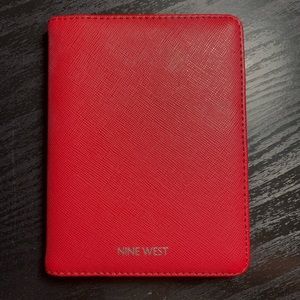 Red Nine West passport holder